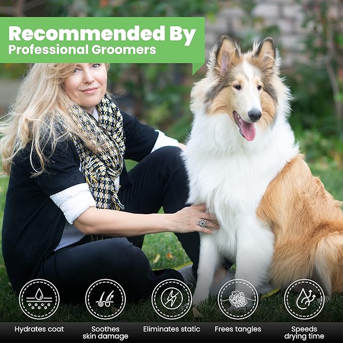 Best Shot UltraMAX Pro Conditioner, Detangling, and Hydrating Conditioner, Coat Release Technology, Sweet Pea Essence, 17 Oz.