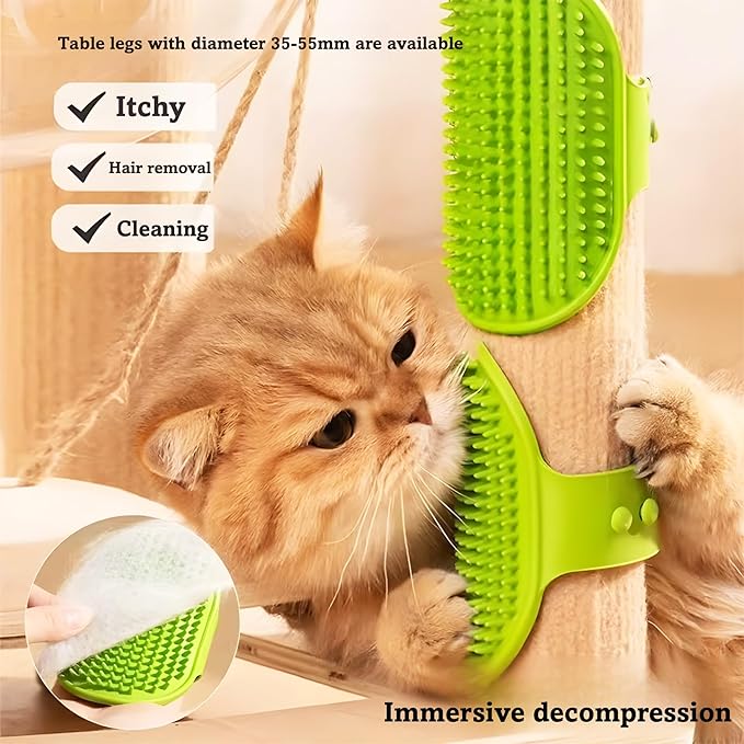 6Pcs Dog Bath Brush Set with Soap Dispenser - Cat Brush & Dog Toothbrush Kit | Silicone Pet Bathing Supplies for Washing, Shower & Shedding | Includes Finger Toothbrush, Scrubber for Small Breed