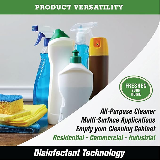 SNiPER Hospital Disinfectant, Odor Eliminator & All-Purpose Cleaner, 1 Gallon, 4-Pack