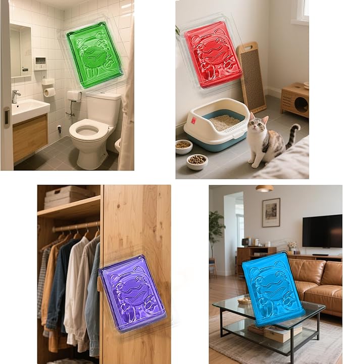 NewKe Universal Pet Deodorizer Gel for Self-Cleaning Cat Litter Box, Odor Deodorant Compatible with Traditional Cat Litter Box, Pet Odor Eliminator, Keep Home Fresh