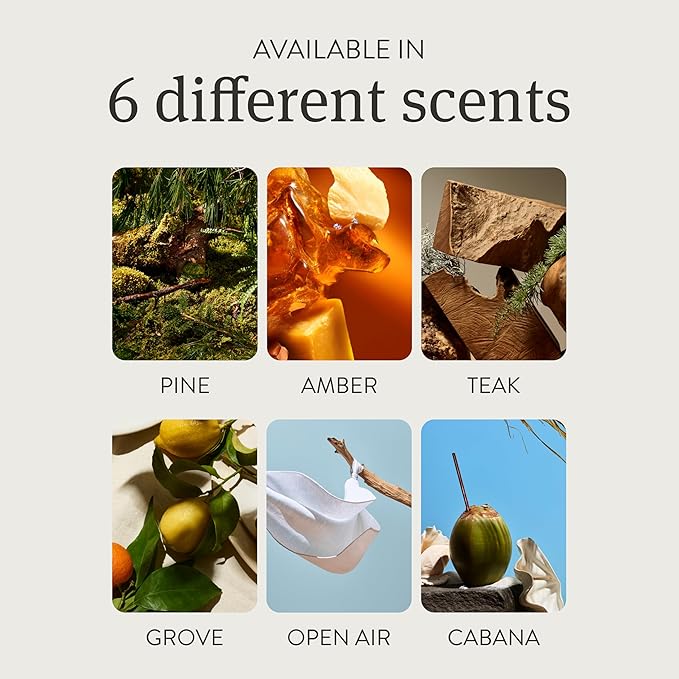 Drift Metal Vent Clip Starter Kit - Car Air Freshener - Scent Diffuser for Car - Metal Odor Eliminator - Amber