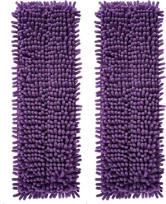 2 Pack Pet System Microfiber Sweeping Pad for Bona Mops, Reusable Pet Replacement Mop Pad for Multi-Surface Floors, 18 Inch Washable Cleaning & Dusting Pads, Attracts & Picks Up Pet Hair