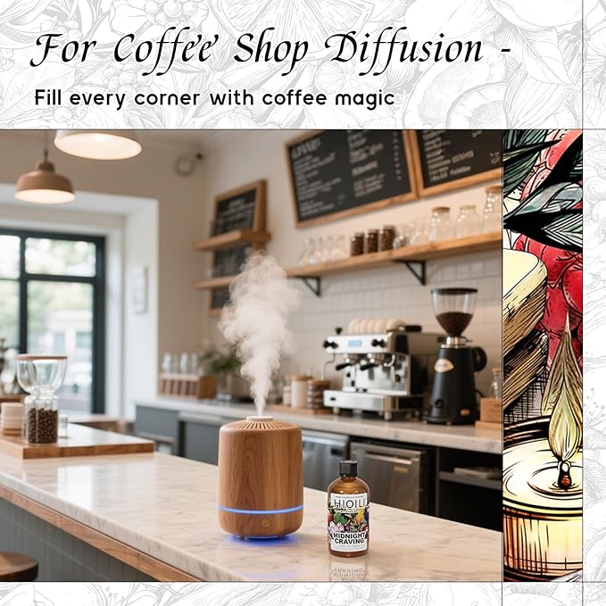 HIQILI Diffuser Oil for Humidifier & Reed Diffusers, Suitable for Home and Other Scenarios, Long Lasting Scent - Midnight Craving, 3.38 Fl Oz