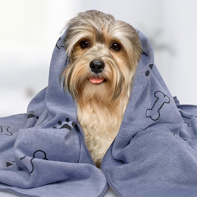 30 Pcs Dog Towels for Drying Dogs Bulk 20 x 40 Inch Quick Drying Pet Bath Towels Colorful Pet Grooming Towel Absorbent Microfiber Towel for Small Medium Large Dog Puppy Cat
