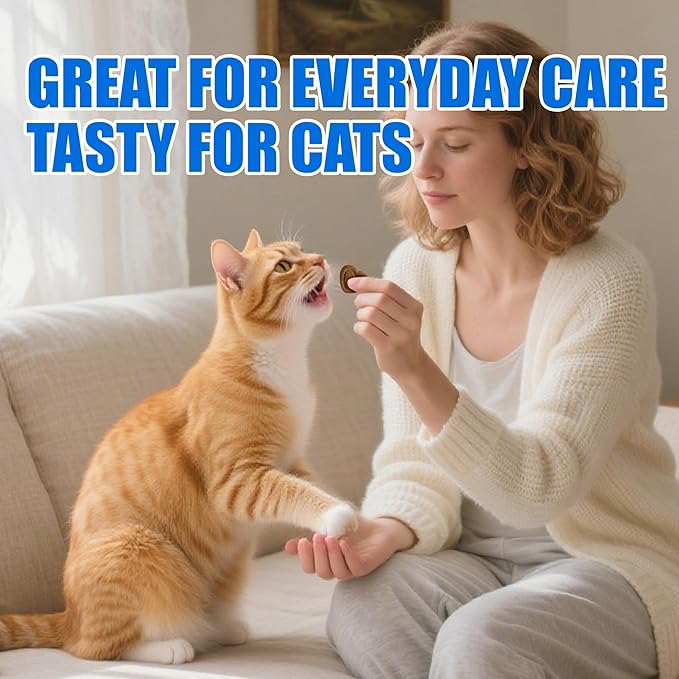 Just Try 300 Bites Collagen Bites Cat Treats for Cat Glucosamine Chondroitin, Collagen Supplements for Joint Health - Chicken Flavor - Cat Supplements 6.35 oz