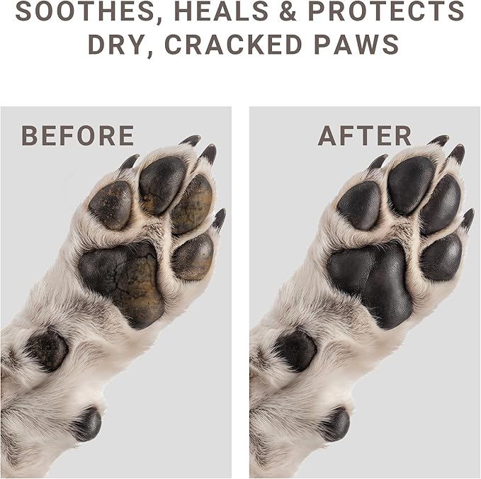 Dog Paw Balm – 60g | Natural Revitalizing Balm| Soothes, Heals & Protects Dry, Cracked Paws | Ideal for All Breeds & Seasons-2.11 oz