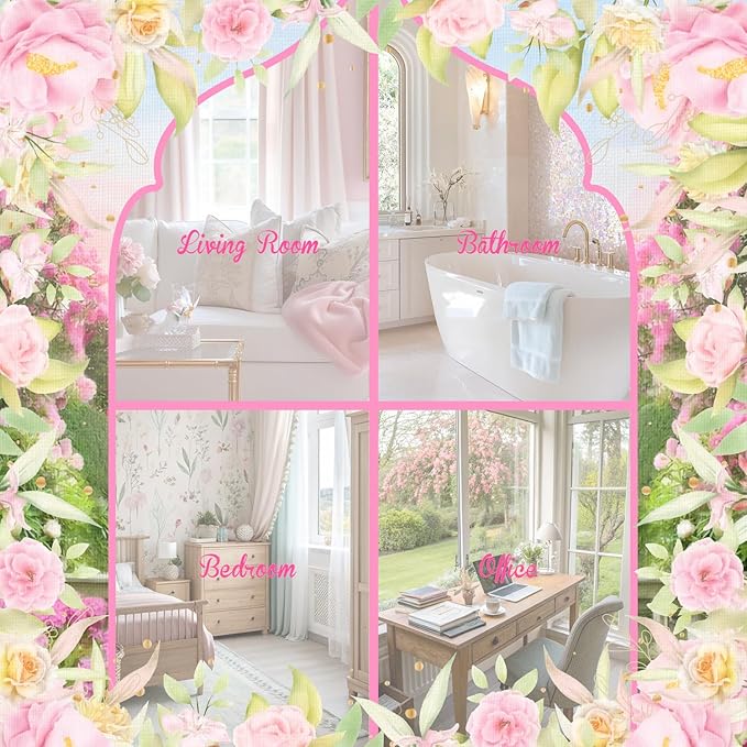 Floral Essential Oils Set, Fragrance Oil Gift Set for Diffuser, Natural Scent Diffuser Oil for Candle Making- Rose, Gardenia, Jasmine, Honeysuckle, Violet, Lilac