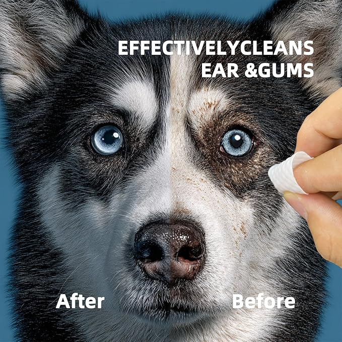 Cat Eye Wipes, Dog Eye Wipes, Eye Wipes for Dogs, Cat Wipes, Pet Wipes for Cats, Dog Tear Stain Remover, Cat Dental Care – Pet Eye Wipes for Cats: Tear Stain Cleaning Wipes, Daily Morning Cleanup