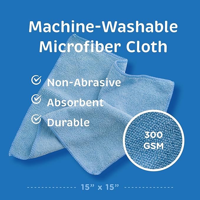 Folex 2 Instant Carpet Spot Removers (32 oz) & Reusable Microfiber Cleaning Cloths (15x15 in) - Household Stain Treater Kit