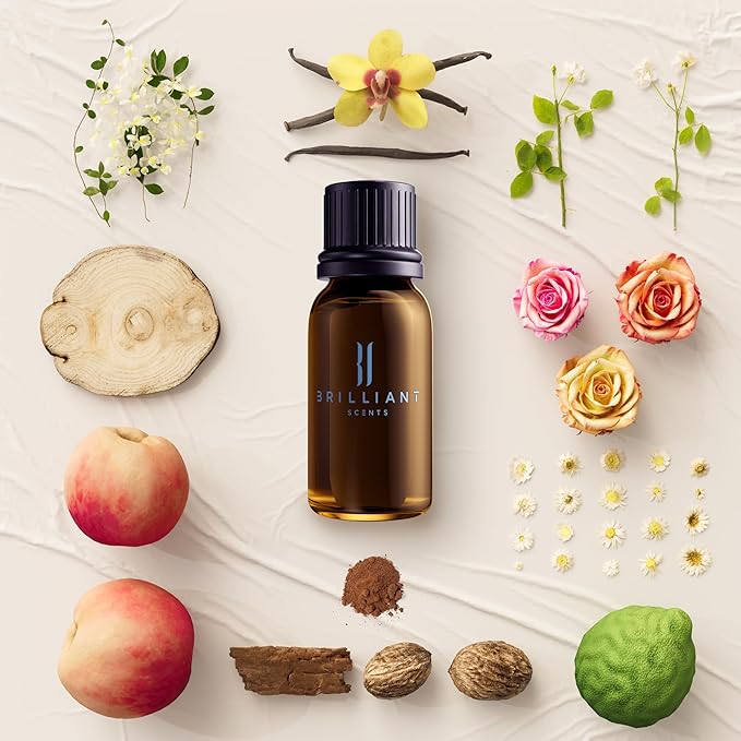 Brilliant Scents Diffuser Oil Refill, Inspired by Rose 31 Designer Collection Aroma Scents, Essential Oils Set for Home, Fragrance Oil for Candle Making, Hotel, 50ML, Midnight Rose