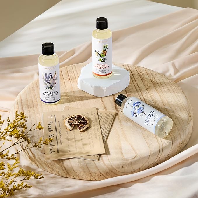 Airkeep Reed Diffuser Oil Refill/Coconut&Pineapple/3.38oz（100ml/1 Pack/Scented Oil Refill for Diffuser Home Fragrance for Bedroom, Bathroom Office Home Decor