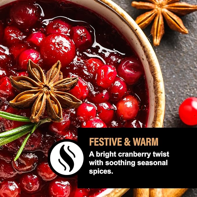 Holm & Herd Cranberry Spice Dog Care Gift Bundle – 3 Piece Grooming Set with Bubble Bath Shampoo Alternative, Deodorizing Coat Spray & Moisturizing Serum – Holiday Dog Spa Kit (Cranberry Spice)