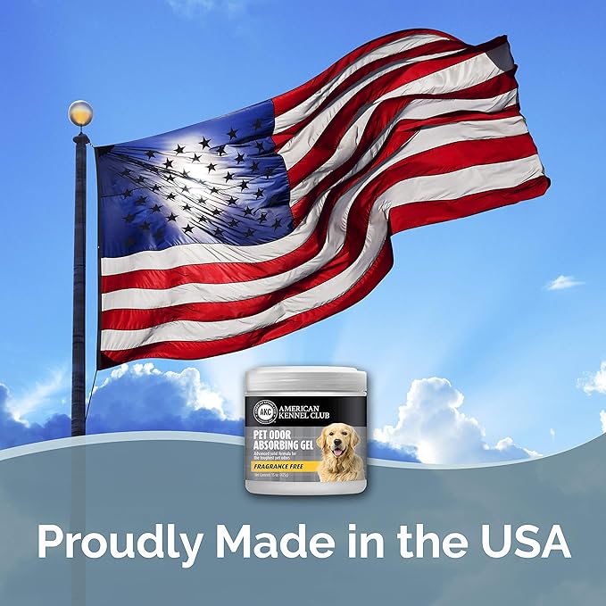 AMERICAN KENNEL CLUB SMELLS BEGONE Pet Odor Absorber Gel - Air Freshener & Odor Eliminator - Fragrance Free - 15 Ounce - 2 Pack