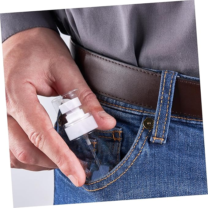 LIFKOME 5Pcs Small Travel Spray Bottles Portable Mist Atomizers for Face Hair Liquid Containers Leakproof Refillable Compact for Gym Vacation Party