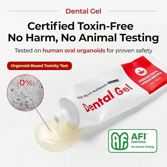 JAYU PET Dental Gel - Dog Cat Toothpaste, Removing Plaque and Tartar, Teeth Cleaning & Breath Freshener, Puppy Kitten Dental Care with Vet Approved (2.82oz. 80g)
