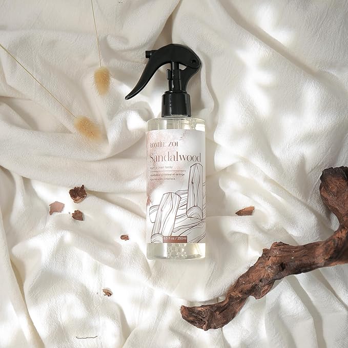 ROMIIE ZOI Room Air Freshener Spray Room Mist, with Natural Plant Extract, Sandalwood Scent, 8.5 FL OZ.