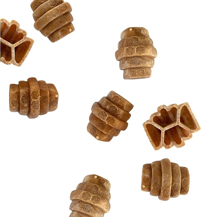 Hive Treats for Dogs Ñ Healthy, Non-GMO Project Verified, Natural Peanut Butter Flavored, Natural, Vegetarian Chews, Made in The USA (Hive Chews, Small Breeds)