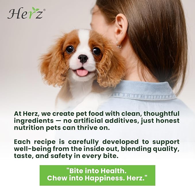 Herz Turkey Tendons for Dogs, Duo-Protein, Hypoallergenic Puppy Treats, USA-Sourced, Rawhide Free, Long Lasting Chews, Turkey Tendon & Chicken, Healthy Dog Treats for Small Dogs, Ring (S), 3 oz Pack