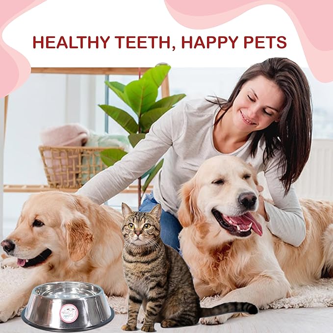 Furpeeps Dog & Cat Dental Care Powder Water Additive – 45 Servings, Dog Breath Freshener, Natural Plaque & Tartar Remover, No-Brush Oral Hygiene for Puppies, Seniors & Multi-Pet Homes, Vet Recommended