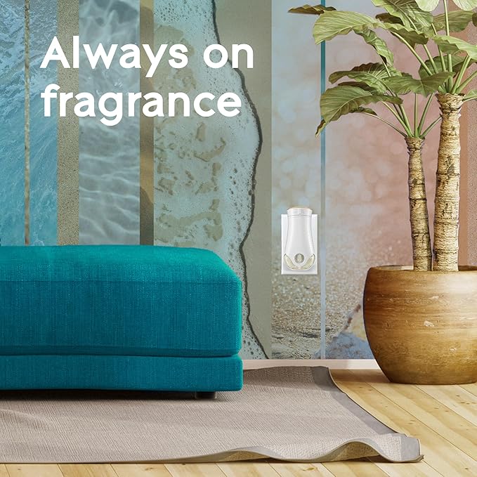 Glade PlugIns Refills Air Freshener, Scented and Essential Oils for Home and Bathroom, Aqua Waves, 6.7 Fl Oz, 10 Count (Packaging May Vary)