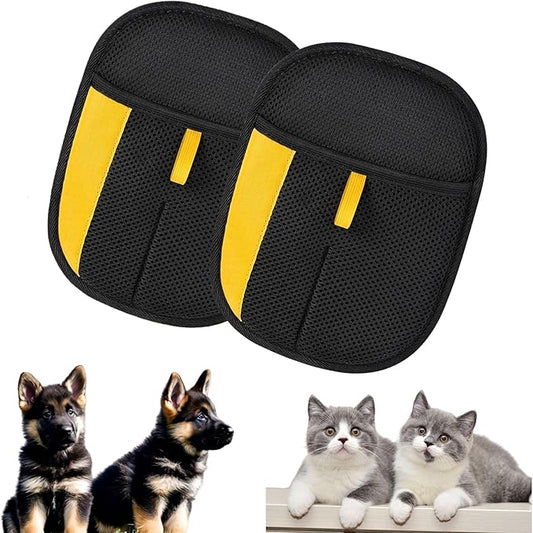 2 Pcs Pet Hair Removal Glove for Cats & Dogs, Upgraded The Magic Brush Pet Hair Remover, Washable & Reusable Pet Hair Glove, Electrostatic Pet Hair Remover Glove for Clothing, Couch, Carpet, Car Seat