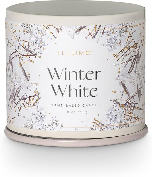 ILLUME Vanity Tin Candle, Winter White, Signature 11.8 oz.