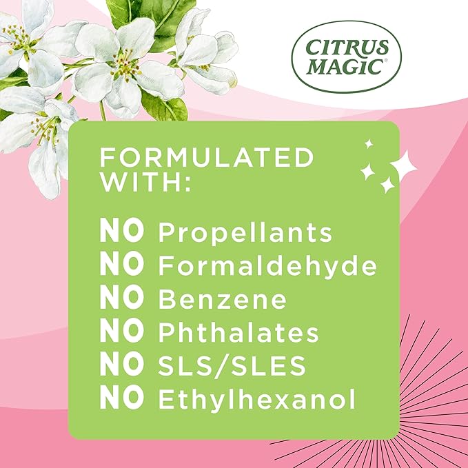 Citrus Magic Limited Edition Odor Eliminating Air Freshener Spray, Pear Blossom, 3-Ounce, Pack of 3