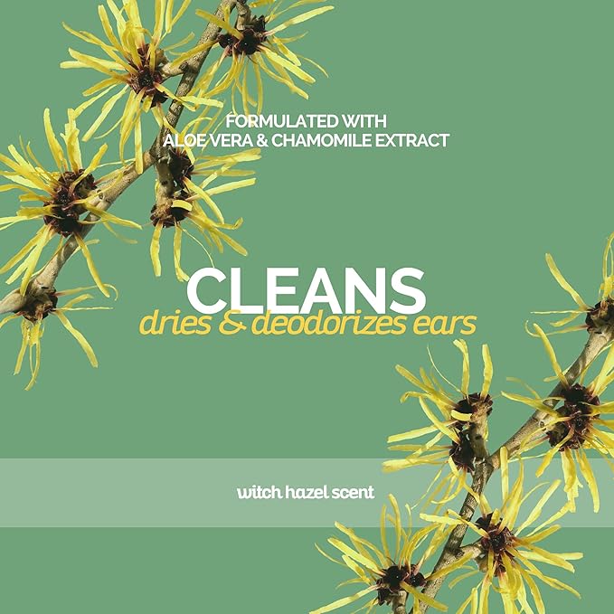 Bark2Basics Dog Ear Cleaner, 1 Gallon - All Natural, Witch Hazel, Gentle Aloe Vera and Chamomile Extract Base, Breaks Through Tough Wax and Debris, Soap-Free