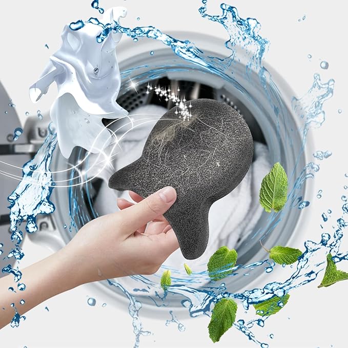 4 Pieces Pet Hair Remover for Laundry, Reusable Dog Hair Remover for Laundry, Lint & Hair Catcher for Clothes, for Washing Machines, Dryers, Bedding and Clothing-H