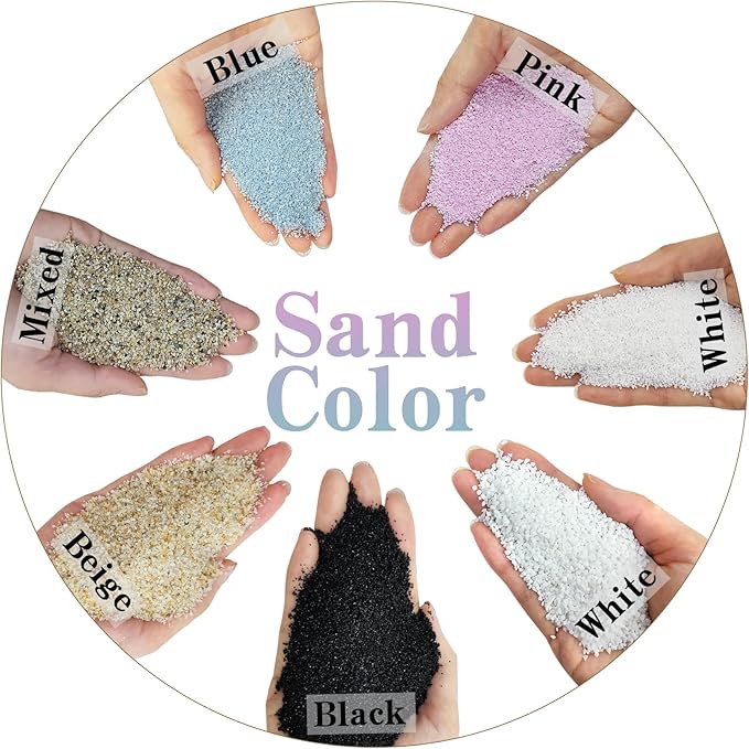 10 lbs Aquarium Silica Sand. Decorative Mini Aquarium Gravel Substrate for Fish Tank, Plants Potted, Fire Pits, Candle, Vase Filler and Crafts