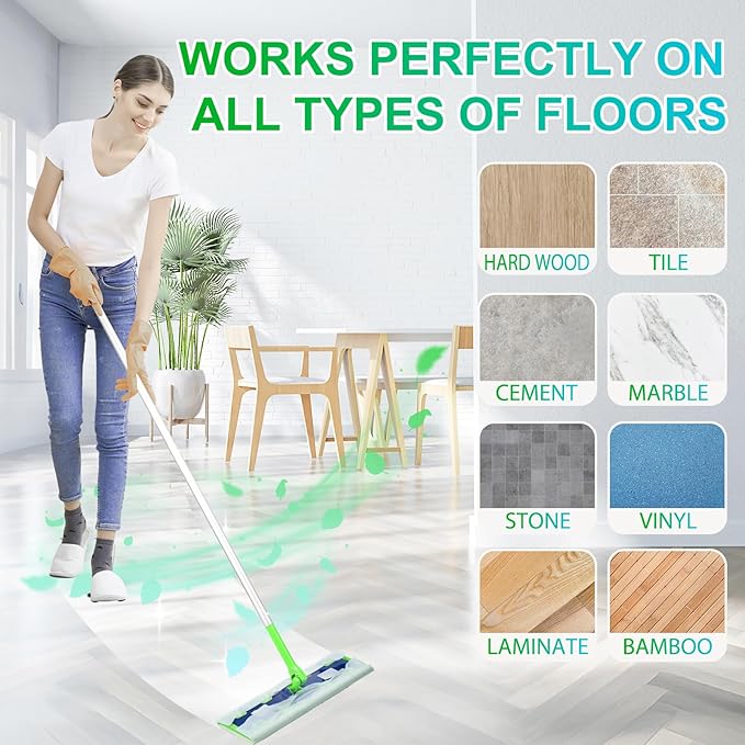 40 Count XL Wet Mopping Cloths for Swiffer Sweeper XL Mop - Disposable X-Large Wet Pad Refills - Multi-Surface Wet Wipes Mopping Pads Refill for Floor Cleaning