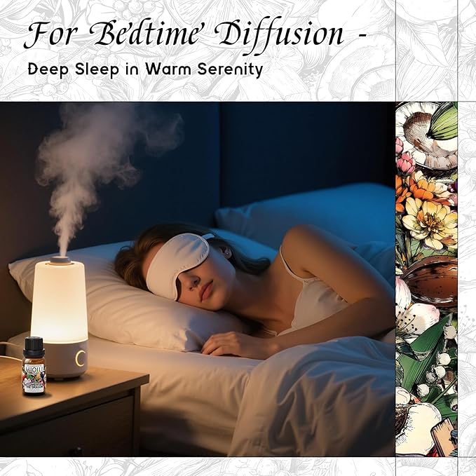 HIQILI Diffuser Oil for Humidifier & Reed Diffusers, Suitable for Home and Other Scenarios, Long Lasting Scent - Flower of The Dragon, 0.34 Fl Oz