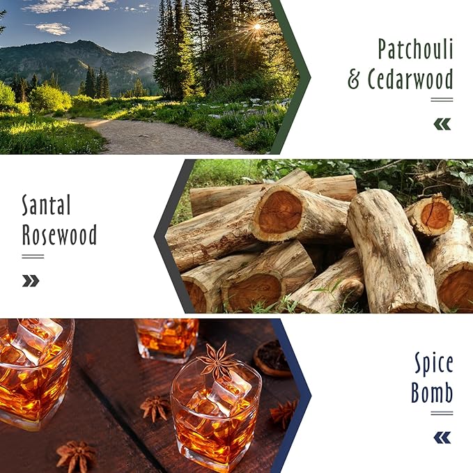 Fragrance Oil, MitFlor Men's Club Fragrance Gift Set, Premium Essential Oils for Home Diffusers, Soap Candle Making Scents, Scented Oils Gift Set for Men, 10ml x 6