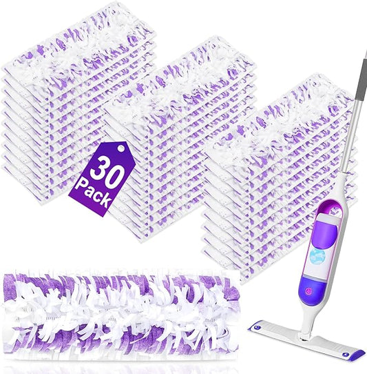 30 Pack Disposable Power Mop Pads for Swiffer Power Mop Pads,Compatible with Swiffer Power Mop Refills,Thickened Multi-Surface Replacement for Swiffer Wet Pads Refill on All Finished Floors