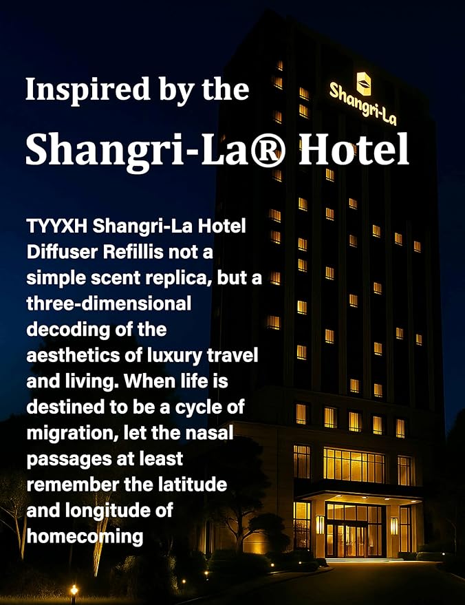 Hotel Collection Diffuser Oil, Shangri-La Inspired Essential Oils for Waterless, Cold Air, Ultrasonic & Reed Diffusers, HVAC, Long-Lasting 5-Star Hotel Fragrance for Home, Office, Spa - 3.38fl oz