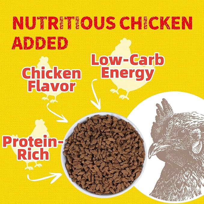 Just Try 16 OZ Chicken Cat Treats with Taurine for Indoor Cats, High Protein Low-Calorie Cat Snacks, Healthy Crunchy Treats, Grain-Free Health Biscuit and Training Treats