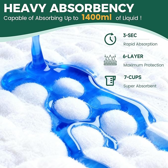 100 Count Dog Pee Pads Extra Large 28"x34", Super Absorbent X-Large 100 Pack Puppy Pads Leak-Proof & Quick-Dry Disposable XL Potty Pee Pads for Dogs, Puppies, Doggy