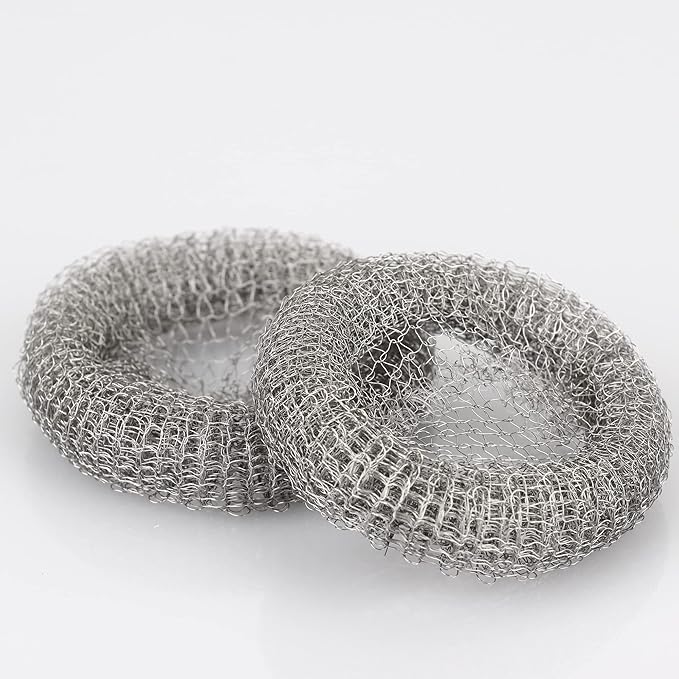 12 PCS Lint Traps Febwind Lint Catcher for Washing Machine Stainless Steel Washing Machine Lint Snare Trap Washer Hose Lint Traps Laundry Mesh Washer Filter with 12 PCS Cable Ties