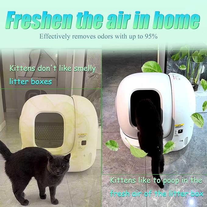 Odor Remover Compatible with MeoWant Self-Cleaning Cat Litter Box, Cat Toilet Odor Control Deodorant Gel for MeoWant Automatic Litter Box, Litter Deodorizer