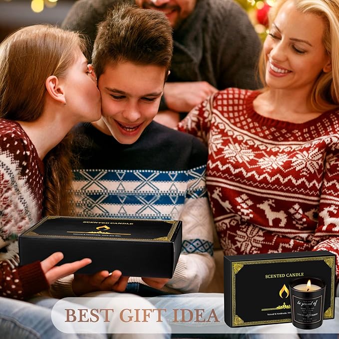 MTLEE 8 Pcs Employee Teacher Appreciation Gifts Scented Candles Gift Set Inspirational Soy Wax Jar Candle for Employee Teachers Presents Thank You Gift for Coworker Women Men, 8 Fragrances (Proud)