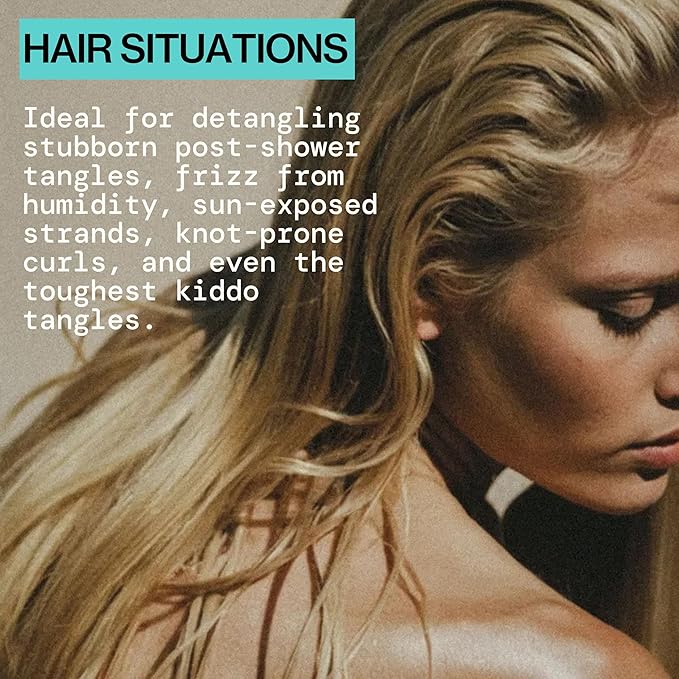 Pacifica Coconut Milk Hair Detangler Spray - Leave In Conditioner Spray, Detangling Elixir Suitable for All Types, Fine and Curly Hair Products, Smoothing, Moisturizing, and Anti-Frizz - 207 mL