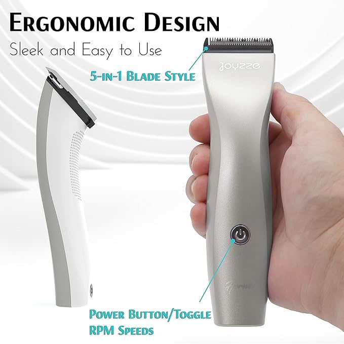 Hornet Grey 5-in-1 Cordless Clipper - Powerful and Versatile Dog Grooming Clippers