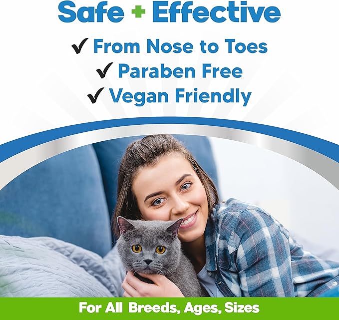 Lick Safe Cat Paw Balm - 1 Oz Paw Balm for Cats - Natural Paw Butter for Cats - Vet Recommended Cat Paw Protection - Paw Wax for Cats - Fix Dry Cracked Paws - Cat Paw Moisturizer Stick - Cat Stuff