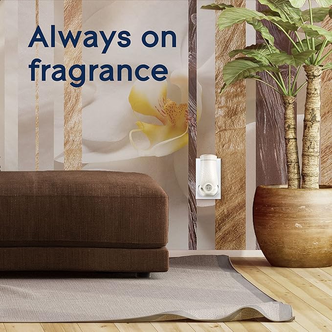 Glade PlugIns Refills Air Freshener, Scented and Essential Oils for Home and Bathroom, Sheer Vanilla Embrace, 3.35 Fl Oz, 5 Count