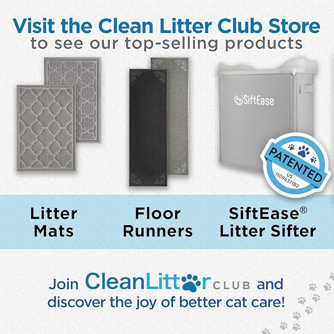 Long Litter Mat Runner 2'x6' - Trap Dirt, Mud and Cat Litter - Premium Waterproof PVC Mesh, Non Slip Rubber Runner for Pets, Entry, Mudroom, Garage, Laundry, RV, Camper - Litter Mat XL (Black)