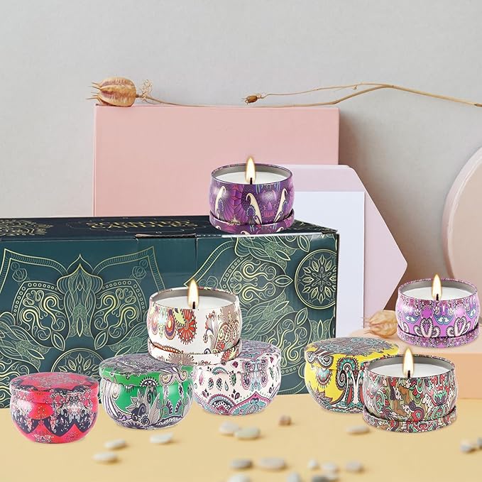 24 Pack Scented Candles Gift Set for Women, 2.5 oz Aromatherapy Candle Gift Sets for Mom,Soy Candle Set for Mother, Women, Friends and Coworkers