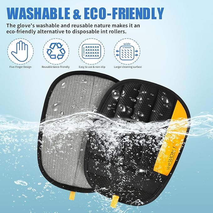 Pet Hair Removal Glove for Cats & Dogs,Newly Upgraded Reusable Electrostatic Pet Hair Removal Tool, Pet Hair Remover，Grooming & Cleaning Tool for Couch, Furniture, Clothing, Carpet, Car Seat