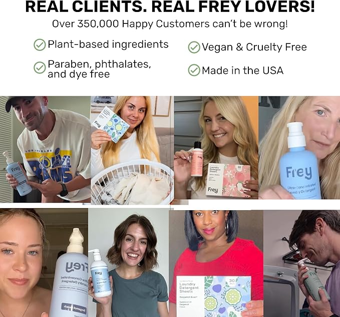 FREY Air Freshener Spray – Jasmine Rose & White Cedar | Natural Deodorizer & Odor Eliminator | Pack of 2