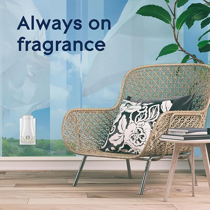 Glade PlugIns Refills Air Freshener, Scented and Essential Oils for Home and Bathroom, Clean Linen, 3.35 Fl Oz, 5 Count