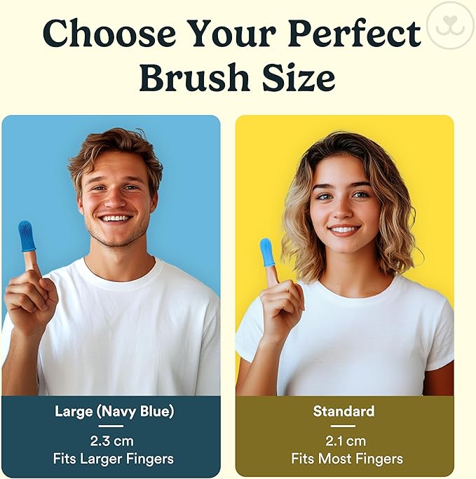 Jasper Dog Toothbrush, 360 Degree Pet Tooth Brushing Kit, Cat Toothbrush, Canine Dental Care & Teeth Cleaning Kit, Pet Finger Tooth Brush, Use with Dog Toothpaste, 10-Pack Blue